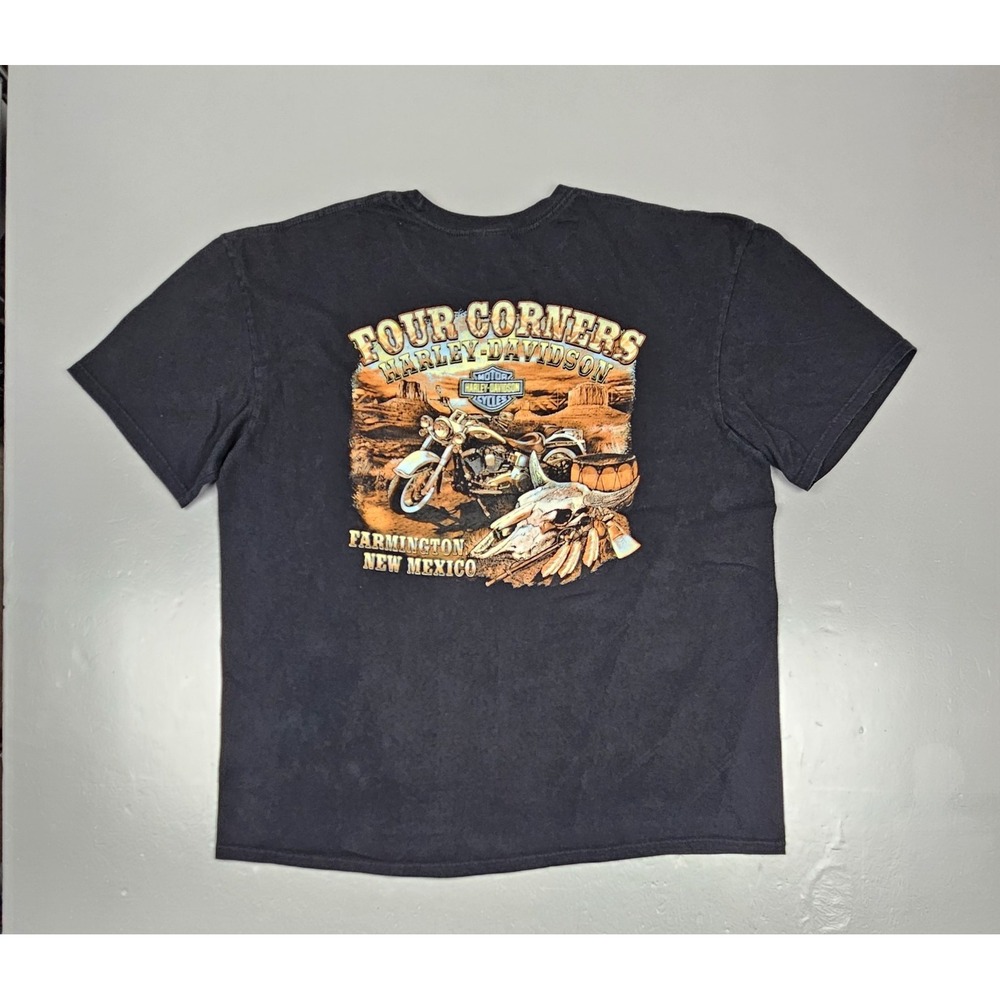 Harley Davidson T-Shirt Mens 2XL. Four Corners Farmington New Mexico Motorcycle